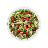 Salade roquette, fraises et noix